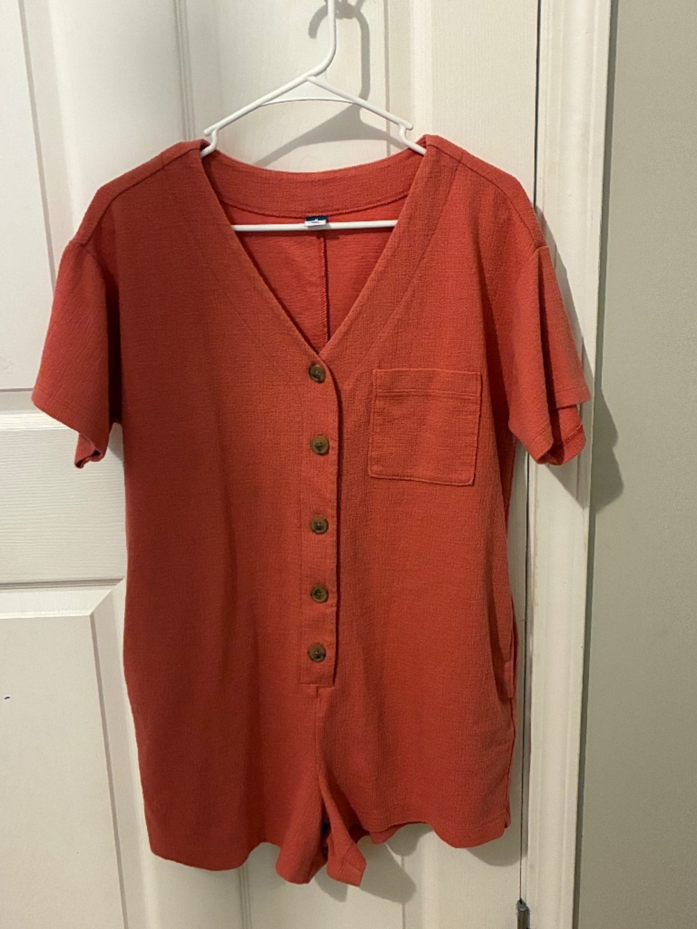 Old Navy Crinkle Gauze Button-Down Romper